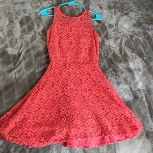 Beautiful lace pink dress, size S